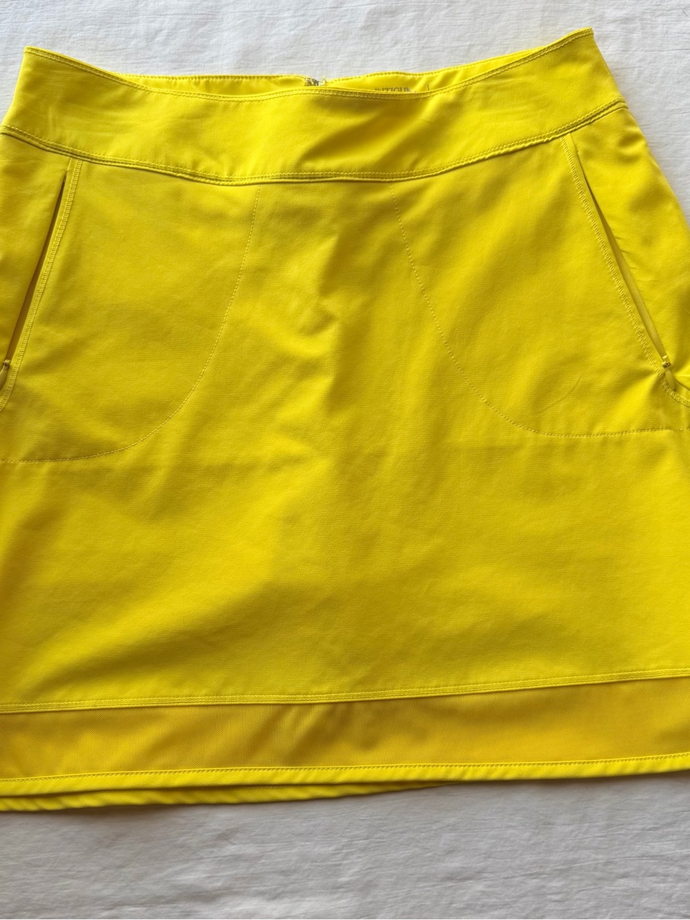 Antigua Bright Yellow A-Line Skort